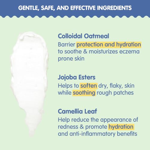 Tubby Todd All Over Ointment, Baby Eczema Cream for Sensitive Skin | Multi-Purpose Baby Skin Relief Cream for Dry Skin, Steroid & Gluten Free, 8 oz,1 Pack, Fragrance Free