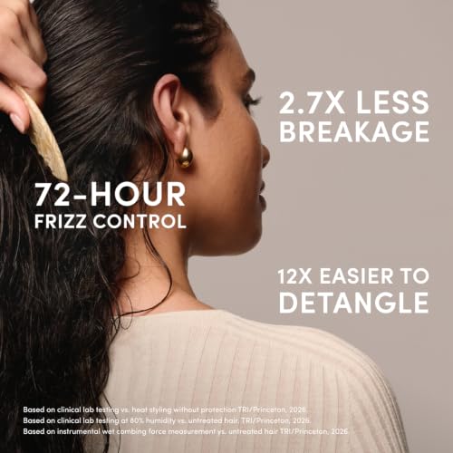 OUAI Multitasking Leave In Conditioner - St. Barts Scent - Travel Size | Heat Protectant Spray up to 450°F, Lightweight, Hydrating Detangler & Anti-Frizz Primer for Curly, Fine & Color-Treated Hair