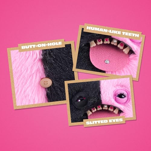 Fuggler Baddies Fuggs 9 Inch (Wide Eyed Weirdo) by ZURU | Funny Ugly Monster with signature teeth; soft & huggable collectible plush; for fans & collectors; gift for tweens & teens