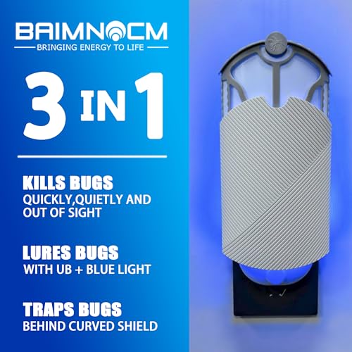 Flying Insect Trap for Indoor Use (2 Starters & 6 Refill Cartridges), UV Light Bug Catcher for Fruit Flies, Gnats & Small Flying Pests, Silent, No-Zap, Mess-Free