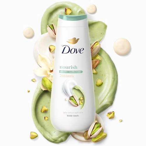 Dove Hydrating Body Wash for Women Pistachio & Vanilla Cream for Hydrated & Repaired Skin 20 fl oz