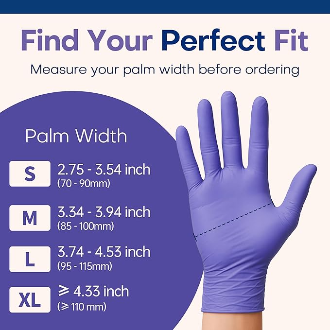 Supmedic Medical Soft Max䋢 Nitrile Disposable Gloves, 100 Ct Latex-Free Powder-Free Food Safe Cooking Cleaning Lab Exam Glove