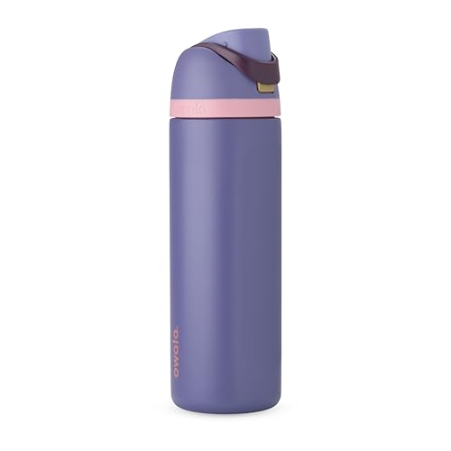 Owala FreeSip Stainless Steel Water Bottle 24 oz Blue (Blue Jay)