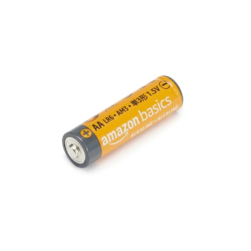 Amazon Basics 20-Pack AA Alkaline Batteries, 1.5 Volt, 10-Year Leak-Free Shelf Life, for Everyday and Household Devices