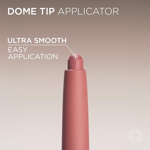 L'Oreal Paris Blurfiller Lip Liner, Lightweight, Buildable, and Sculpting Lip Pencil, Line, Define, and Contour for Fuller-Looking Lips, Worth It Intense, 0.21 oz