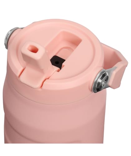 STANLEY IceFlow Flip Straw 2.0 Bottle, 24 oz, Sorbet Garden | Easy Carry Handle | Twist On Lid and Flip Up Straw | Lightweight Water Bottle | Insulated Stainless Steel | BPA-Free