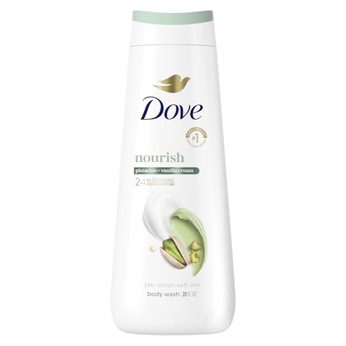 Dove Hydrating Body Wash for Women Pistachio & Vanilla Cream for Hydrated & Repaired Skin 20 fl oz