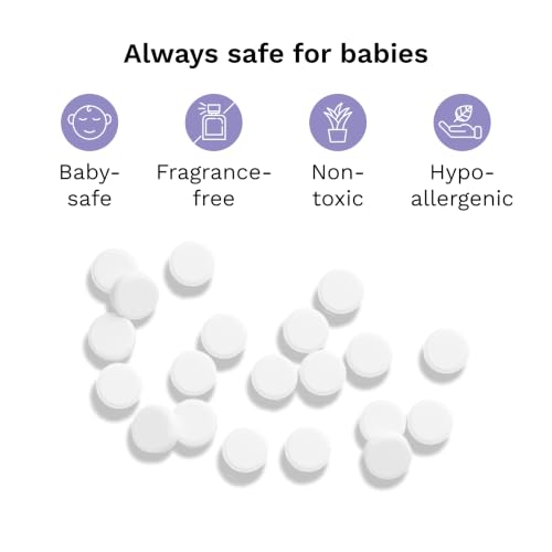 Baby Brezza Descaling Tablets - Compatible with Bottle Washer Pro and All Brands of Baby Bottle Washer Appliances
