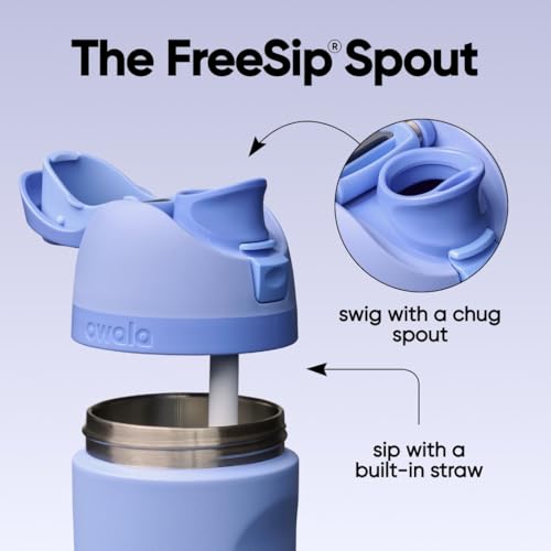 Owala FreeSip Stainless Steel Water Bottle 24 oz Out of the Blue