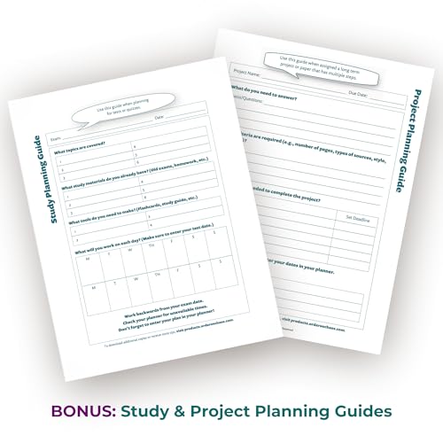 Order Out Of Chaos Academic Planner 2026-2027 Student Planner 8.5 x11 Teal