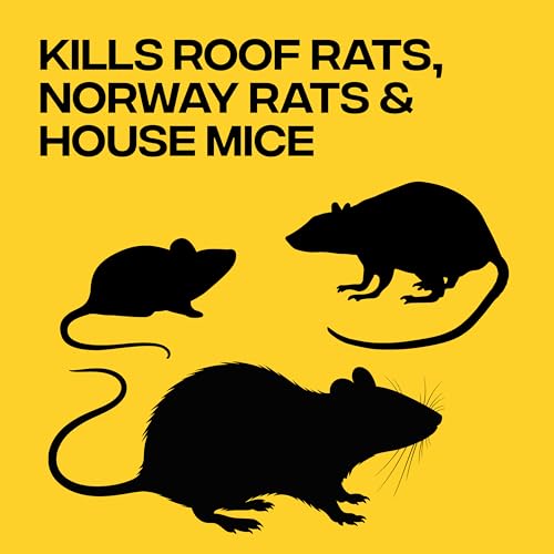 Victor Fast-Kill Bait Blocks II, 86-Count Rat and Mouse Poison Bait Blocks | Indoor and Outdoor Rodent Control, Eliminate Norway Rats, Roof Rats, & House Mice, Rodent Killer, 4lb Bag, M904B