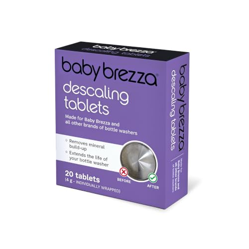 Baby Brezza Descaling Tablets - Compatible with Bottle Washer Pro and All Brands of Baby Bottle Washer Appliances