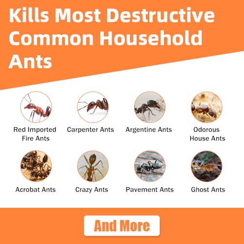48 Pack Slow-Acting Ant Bait Gel Stations for Indoor & Outdoor Eliminate Entire Ant Colony, Effective Carpenter Ant Killer Ant Traps for Home Kitchen Bathroom, Long Lasting Ant Gel Bait, Ready-to-Use