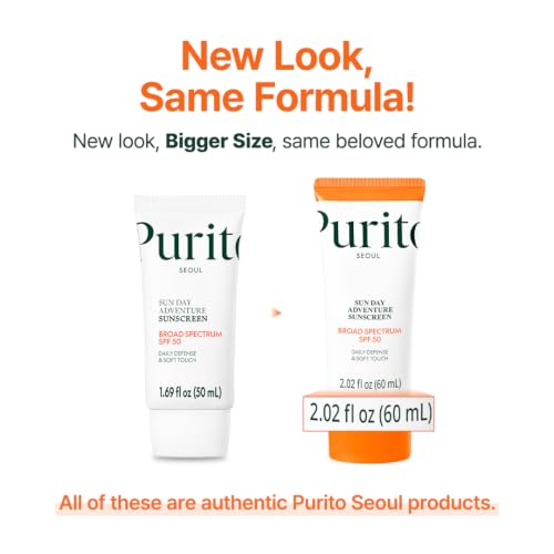 PURITO Korean Sunscreen SPF 50 | Daily Lightweight UV Care Sunscreen