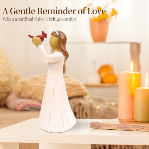 Sympathy Gifts for Loss of Loved One: 5.5" Cardinal Gifts for Women - Sympathy Gift for Loss of Mother Baby - Hand-Painted Bereavement Memorial Gifts for Lover and Friend