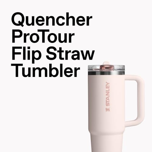 STANLEY Quencher ProTour Flipstraw Tumbler, 30 oz, Sorbet Garden | Built-In Straw & Handle | Cupholder Compatible for Travel | Leakproof Insulated Stainless Steel Cup | BPA-Free