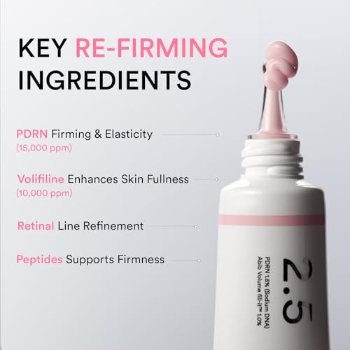 Abib PDRN Volume fill-it Booster Cream 2.5 tube | Facial Volume Plumping with PDRN 15,000ppm Peptides Retinal | For Forehead, Smile Lines & Neck Wrinkles | Anti-Aging Firming | 1.01 fl oz