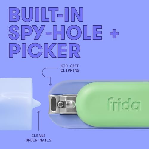 Frida for Kids Nail Clipper for Kids, Safety Nail Clipper + Picker, 1 Ct