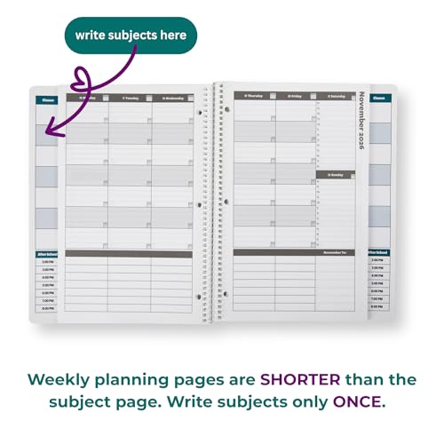 Order Out Of Chaos Academic Planner 2026-2027 Student Planner 8.5 x11 Teal