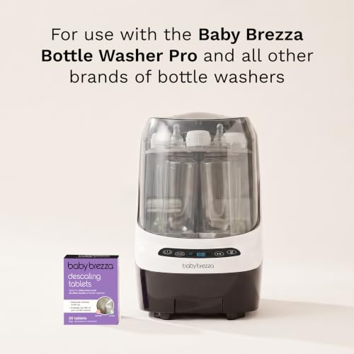 Baby Brezza Descaling Tablets - Compatible with Bottle Washer Pro and All Brands of Baby Bottle Washer Appliances