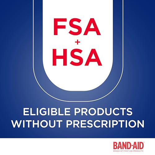 BAND-AID Brand Flexible Fabric Adhesive Bandages, Assorted Sizes, 100 Count