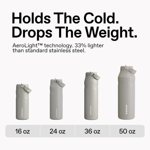 STANLEY IceFlow Flip Straw 2.0 Bottle, 24 oz, Sorbet Garden | Easy Carry Handle | Twist On Lid and Flip Up Straw | Lightweight Water Bottle | Insulated Stainless Steel | BPA-Free