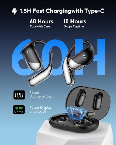 AI Translation Earbuds Real Time - 198 Languages Translator 60H Playtime | Audifonos Traductores Inglés Español, Bluetooth 6.1 Translating Headphones with Charging Case for Travel Meeting Learning