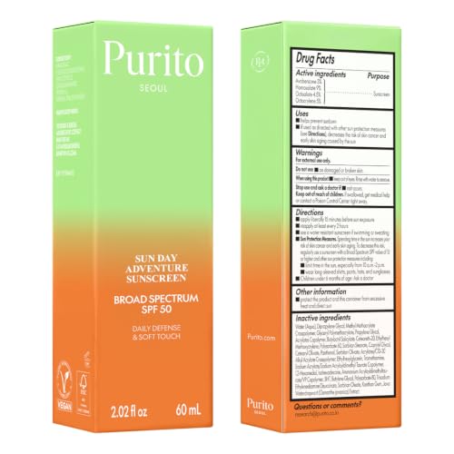 PURITO Korean Sunscreen SPF 50 | Daily Lightweight UV Care Sunscreen