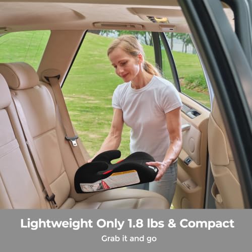Diono Solana Lite Backless Booster Car Seat Pack of 2, Lightweight & Portable for Travel, Machine Washable Covers, 40-100 lbs, Black Storm