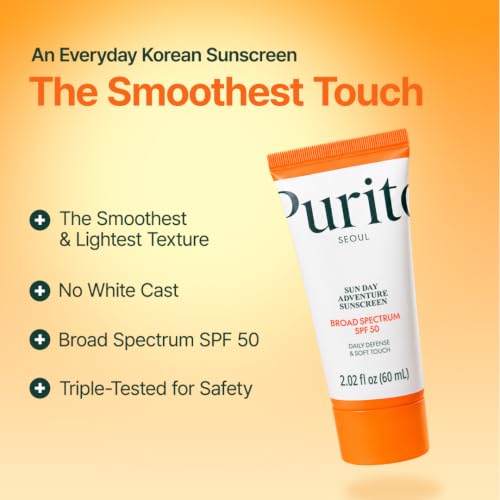 PURITO Korean Sunscreen SPF 50 | Daily Lightweight UV Care Sunscreen