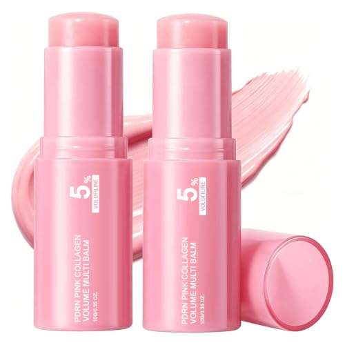 Vult PDRN Pink Collagen Volume Multi Balm, Volufiline Stick 2PCS | Hydrating Multi Wand, Smooth Fine Lines & Wrinkles, Nourishing Collagen Stick for Face, Eye & Lip Care