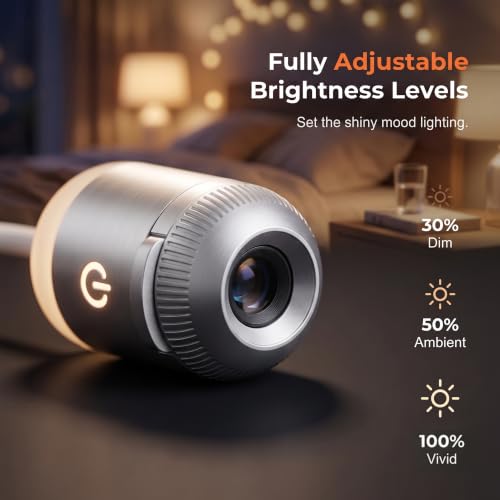 2-in-1 Galaxy Projector Night Light,USB Star Projector with Adjustable Brightness, Mini LED Projection Lamp for Bedroom Ceiling Wall Room Decor (24 Projection Films)