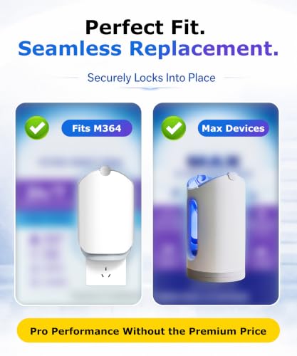 Refill Cartridges, 10 Pack 2026 Upgraded Refills Compatible with Devices (M364 & Max), Easy Replacement & Long-Lasting Use