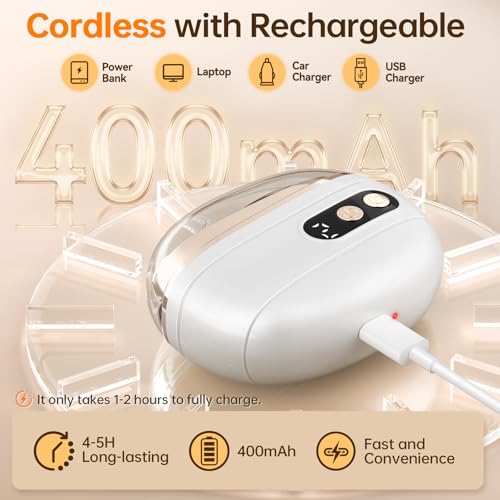 Electric Nail Clipper Upgraded 3 in 1 Rechargeable Automatic Nail Trimmer with LED Light & Clip Storage - USB Rechargeable for Baby, Kids,Seniors, Adults