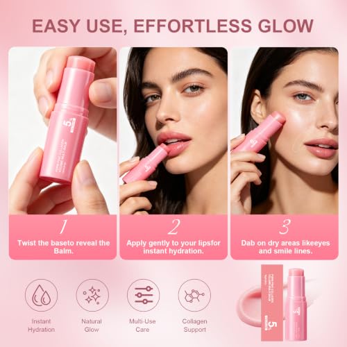 Vult PDRN Pink Collagen Volume Multi Balm, Volufiline Stick 2PCS | Hydrating Multi Wand, Smooth Fine Lines & Wrinkles, Nourishing Collagen Stick for Face, Eye & Lip Care