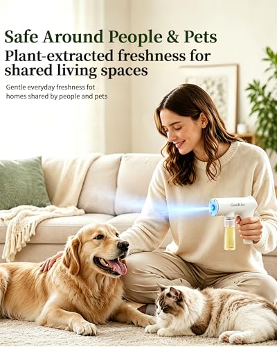 Nano Blue Light Deodorizer Spray Refill Pet & Home Odor Eliminator | Bio-Enzyme Odor Control, For Dog & Cat Urine, Litter Box, Carpets, Trash Bins & Car Interiors, Safe for People & Pets