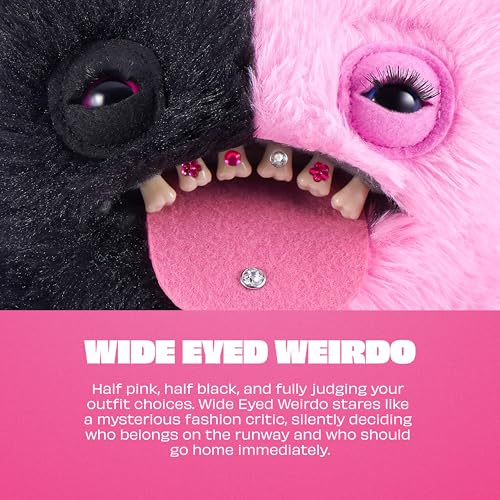 Fuggler Baddies Fuggs 9 Inch (Wide Eyed Weirdo) by ZURU | Funny Ugly Monster with signature teeth; soft & huggable collectible plush; for fans & collectors; gift for tweens & teens