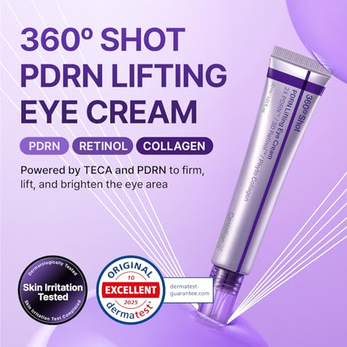 CENTELLIAN 24 360º Shot PDRN Eye Cream - TECA, Retinol and Collagen | Targets Wrinkles, Crow's Feet, Dark Circles, Puffiness and Bags for a Smoother, Refreshed-Looking Contour, 1.01 fl oz