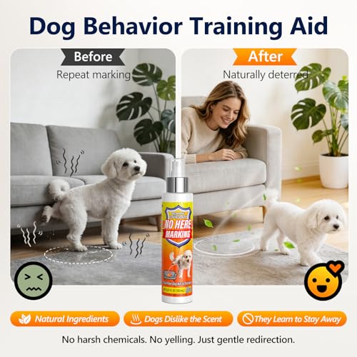 Bitter Apple Spray & Dog Potty Training Spray, 2-in-1 Dog Deterrent Spray to Stop Chewing, Marking and Gnawing, Anti‑Chew Training Aid for Furniture, Carpet, Floors & Shoes, Indoor and Outdoor Use