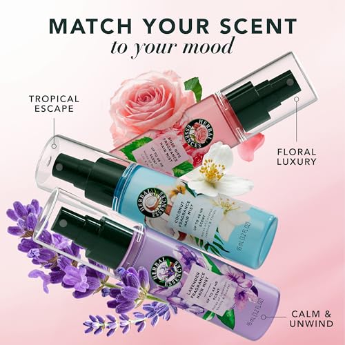 Herbal Essences Hair Perfume for Women, Rose Scent | Hair Mist Fragrance Spray, Frizz Control, 3.2 fl oz, for all Hair Types