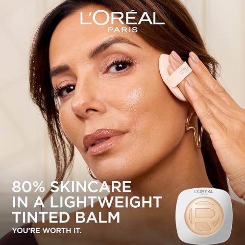 L'Oreal Paris True Match Hyaluron Tinted Balm Foundation, Skincare Foundation with Light to Medium Radiant Coverage, Minimizes Wrinkles and Fine Lines, Non-Comedogenic Formula, Rosy Light 02