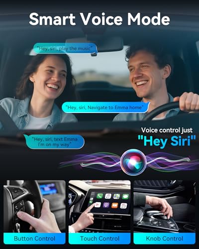 Burnt Sugar Wireless Carplay Adapter for iPhone 2026 Upgraded, Ultra-Mini USB for Apple Car Play Convert Wired to Wireless, Stable Low-Lag GPS Plug & Play for iOS 10+ & Cars from 2016+ (Jet Gray)