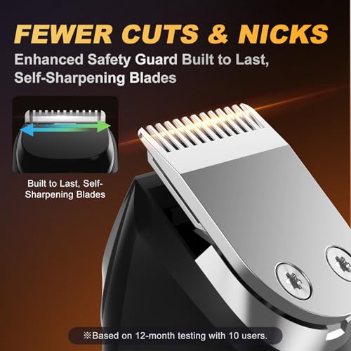 Beard Trimmer for Men, Cordless 18-in-1 Electric Razor & Hair Clipper,Gifts | Waterproof Mustache Grooming Kit, Rechargeable Beard Hair Nose Ear & Body Trimmer, Face Shaver, gift for men,husband & father