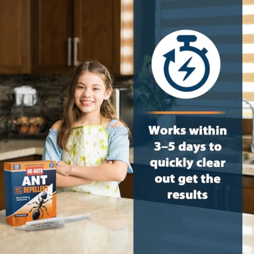 Ant Away Repellent Indoor Use, Keep Ants Away for Outdoor, Helps Keep Sugar Ant & Black Ants Away for Kitchen, Cabinets & Entry Points, Kid & Pet Safe-6P