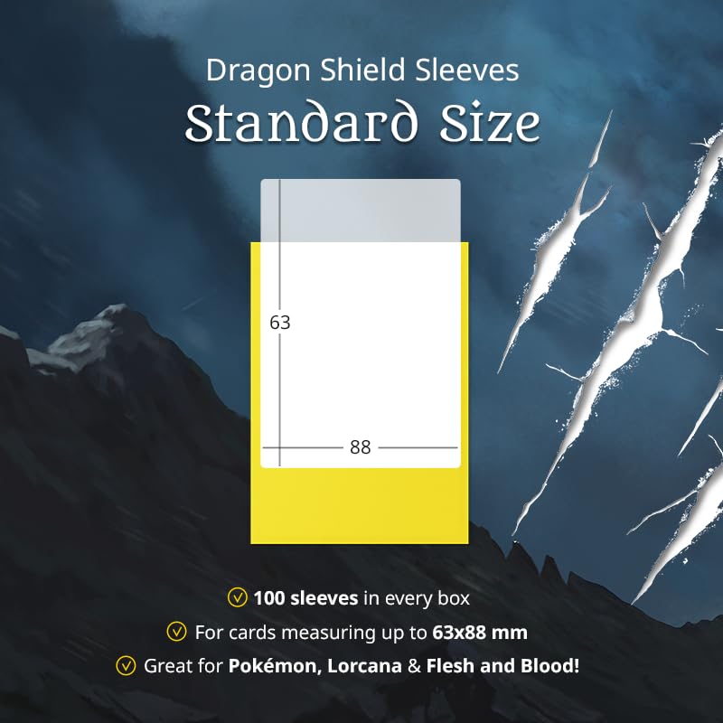 Dragon Shield | Matte Dual Standard Size Card Sleeves | 100ct - Smooth & Tough Premium TCG Sleeves - Compatible with Pokemon, One Piece, and Magic: The Gathering | Power & Copper