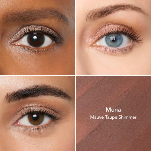 Thrive Causemetics Brilliant Eye Brightener Stick Mauve Taupe Shimmer Shade | Eyeshadow Stick, Waterproof Cream-to-Powder Eye Highlighter, Crease Resistant, Built-In Sharpener, Vegan, Muna Shade