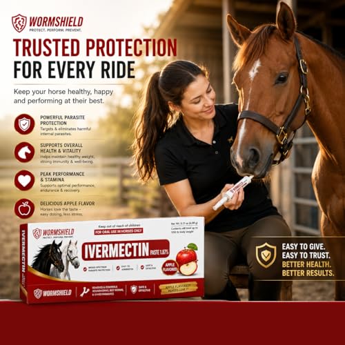 Horse Paste ivermectin 1.87% | Apple Flavored – 6.08g Syringe for Equine Use Only Up to 1250 LB