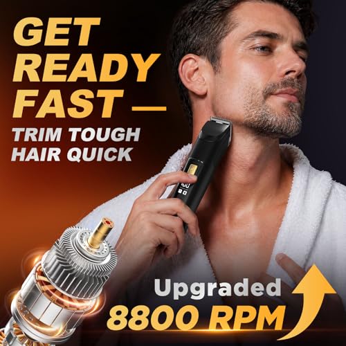Beard Trimmer for Men, Cordless 18-in-1 Electric Razor & Hair Clipper,Gifts | Waterproof Mustache Grooming Kit, Rechargeable Beard Hair Nose Ear & Body Trimmer, Face Shaver, gift for men,husband & father