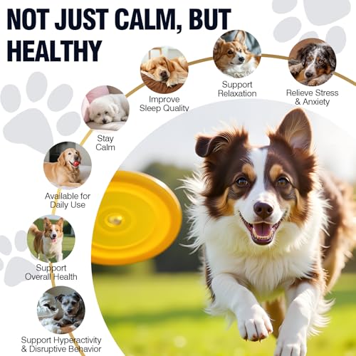 Calming Chews for Dogs 200ct, Dog Calming Chews - Anxiety and Stress Relief Treats Melatonin Bites Sleep Aid for Small/Medium/Large Dogs Calm Dog - Separation, Fireworks, Thunder, Barking - Chicken