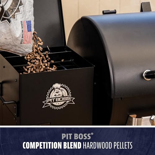 Pit Boss 100% All Natural BBQ Hardwood Pellets for Cooking, Grilling, and Smoking | 15 lbs. Wood Pellets for Pellet Grills and BBQ Smokers | Competition Blend